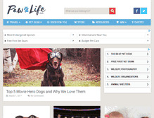 Tablet Screenshot of pawlife.com